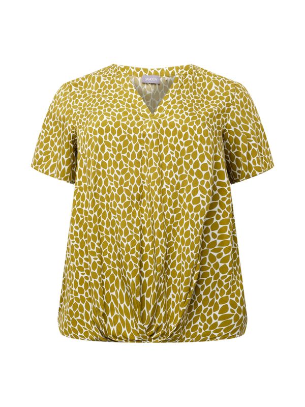 SAMOON SAMOON Bluza  svijetlozelena / bijela