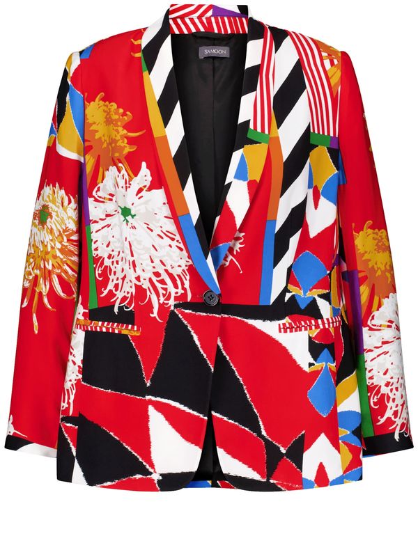 SAMOON SAMOON Sako  azur / crvena / crna / bijela