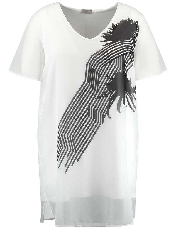 SAMOON SAMOON Tunika  crna / bijela