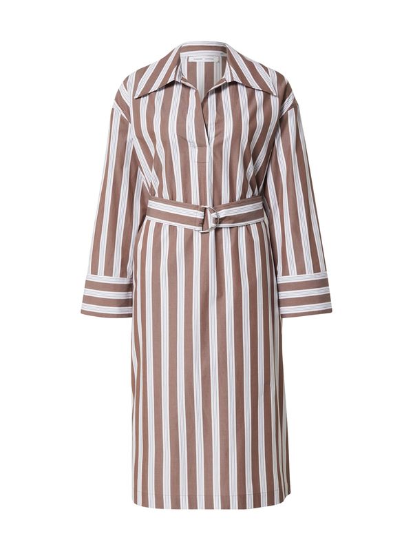 Samsøe Samsøe Samsøe Samsøe Košulja haljina 'MALENE'  smeđa / bijela