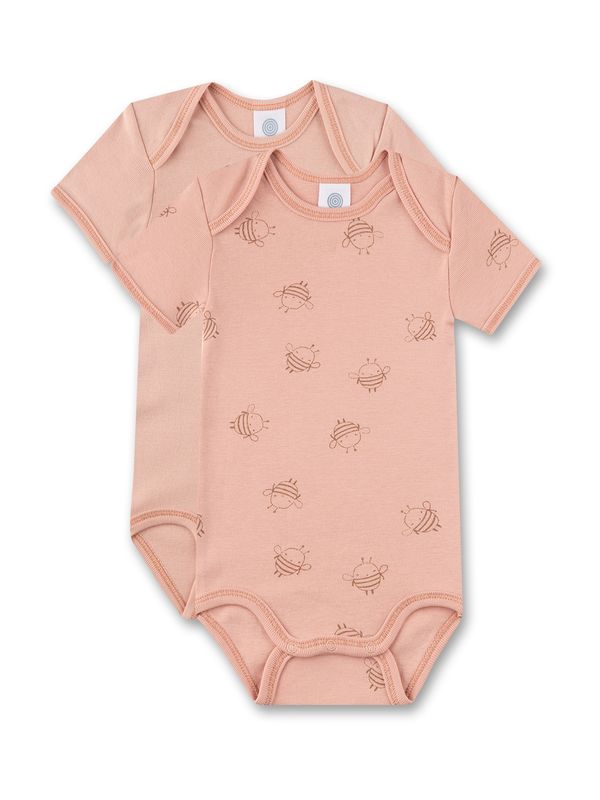 SANETTA SANETTA Dječji bodi  smeđa / prljavo roza