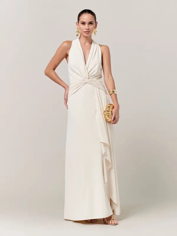 Sável Sável Večernja haljina 'HENNIE MAXI DRESS'  bijela