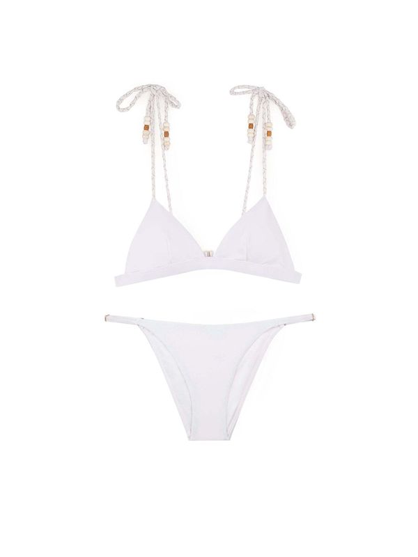 Scalpers Scalpers Bikini 'Beads'  boja devine dlake (camel) / ecru/prljavo bijela / bijela