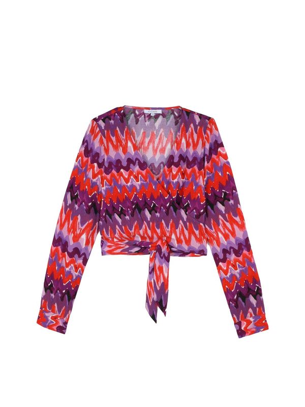 Scalpers Scalpers Bluza  ljubičasta / ljubičasta / narančasta / bijela