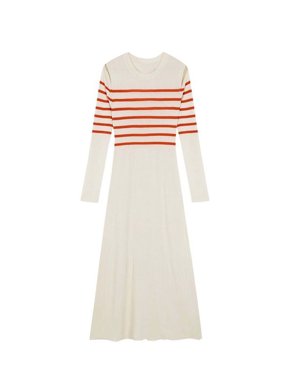 Scalpers Scalpers Haljina  narančasta / prljavo bijela