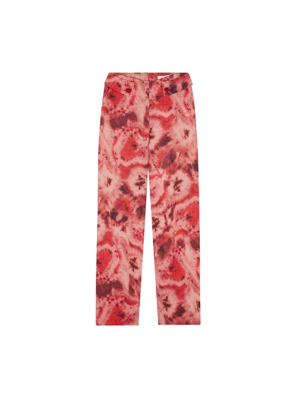 Scalpers Scalpers Hlače  crvena / pastelno crvena