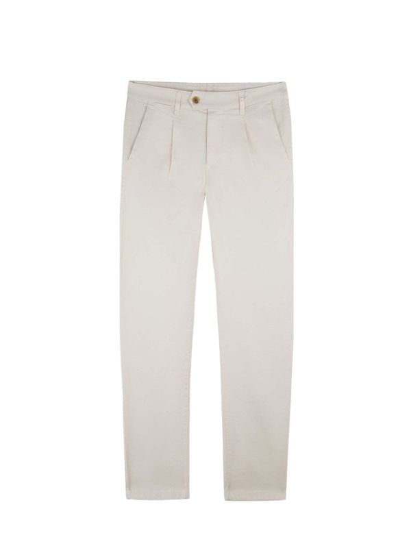 Scalpers Scalpers Hlače s naborima 'Nos Firenze'  prljavo bijela