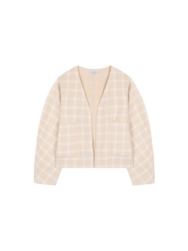 Scalpers Scalpers Kardigan  bež / bijela