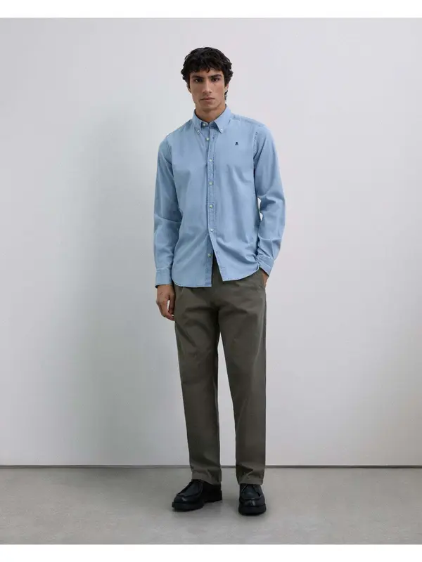 Scalpers Scalpers Košulja 'Alpha S'  plavi traper