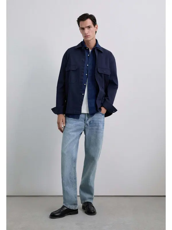 Scalpers Scalpers Košulja 'Foster'  plavi traper