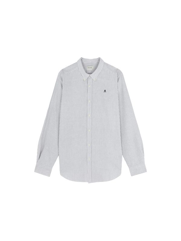 Scalpers Scalpers Košulja 'New Oxford'  tamno zelena / bijela