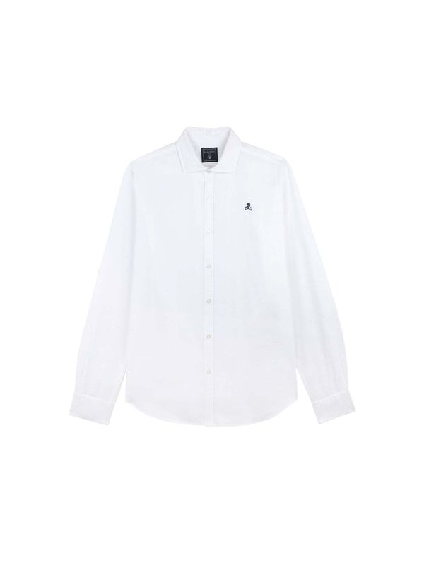 Scalpers Scalpers Košulja 'Oxford Peach F'  plava / bijela