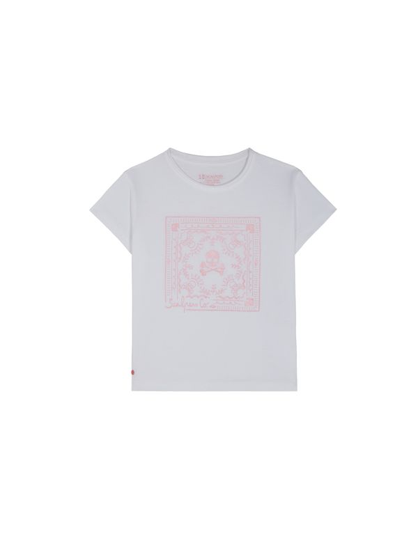 Scalpers Scalpers Majica 'Bandana'  svijetlosiva / prljavo roza