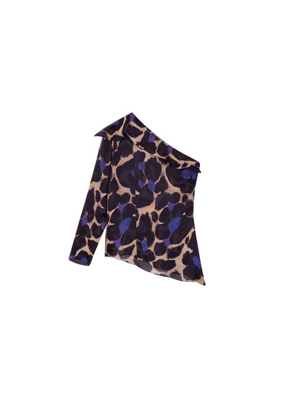 Scalpers Scalpers Majica  bež / ljubičasto plava / crna