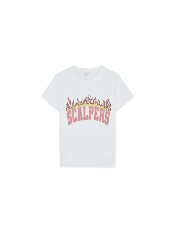Scalpers Scalpers Majica  bijela / prljavo bijela