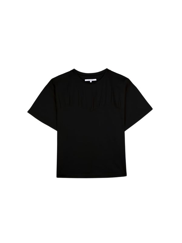 Scalpers Scalpers Majica 'Gathered Chest'  crna