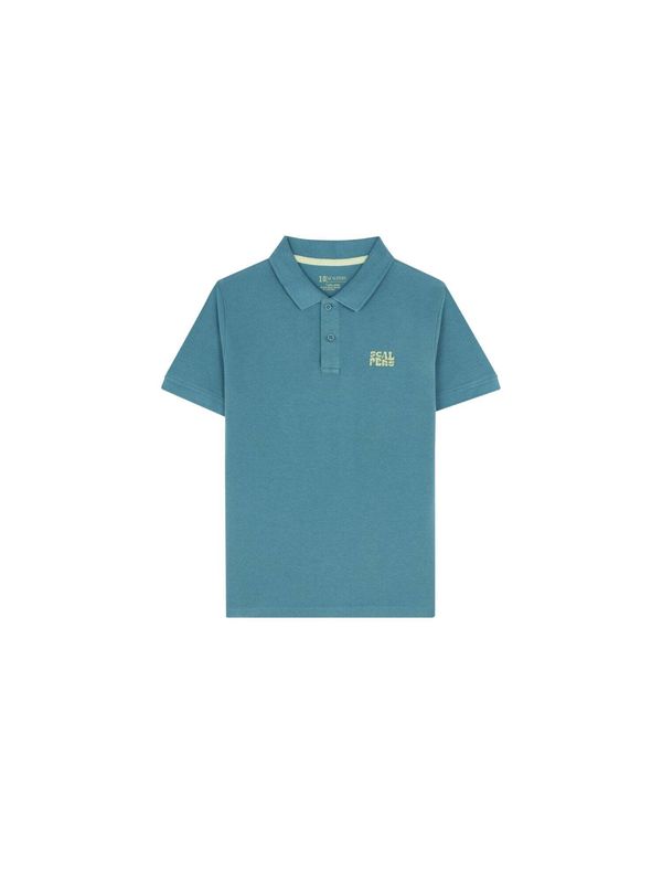 Scalpers Scalpers Majica 'Utah'  svijetloplava / žuta / žad / narančasta