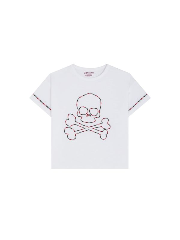 Scalpers Scalpers Majica  zelena / crvena / bijela