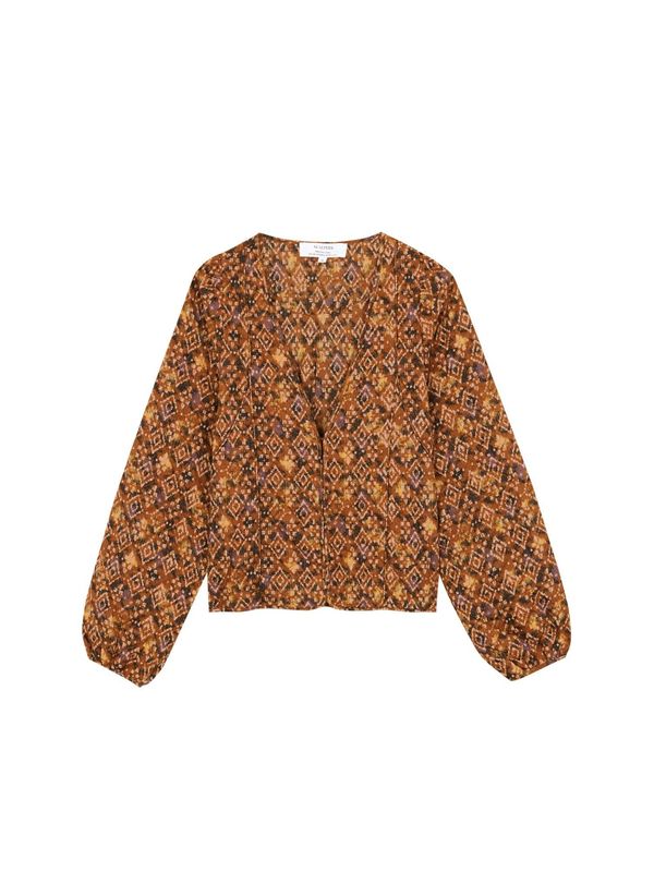 Scalpers Scalpers Prijelazna jakna 'Rombo'  boja pijeska / karamela / konjak / višnja / crna