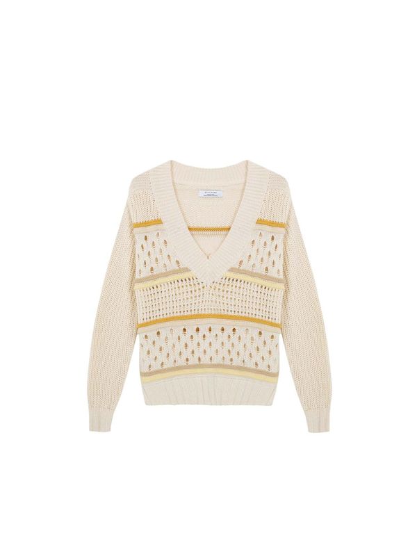 Scalpers Scalpers Pulover  ecru/prljavo bijela / pijesak / narančasta