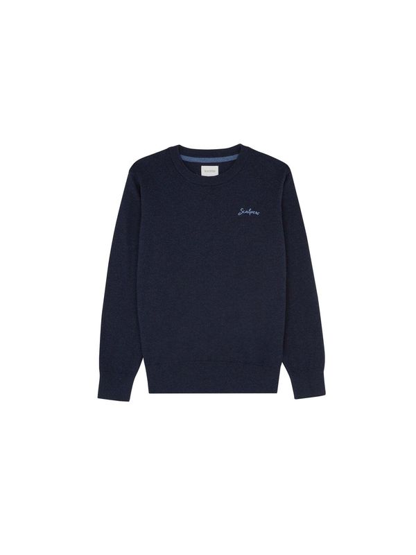 Scalpers Scalpers Pulover 'Skull Intarsia'  plava