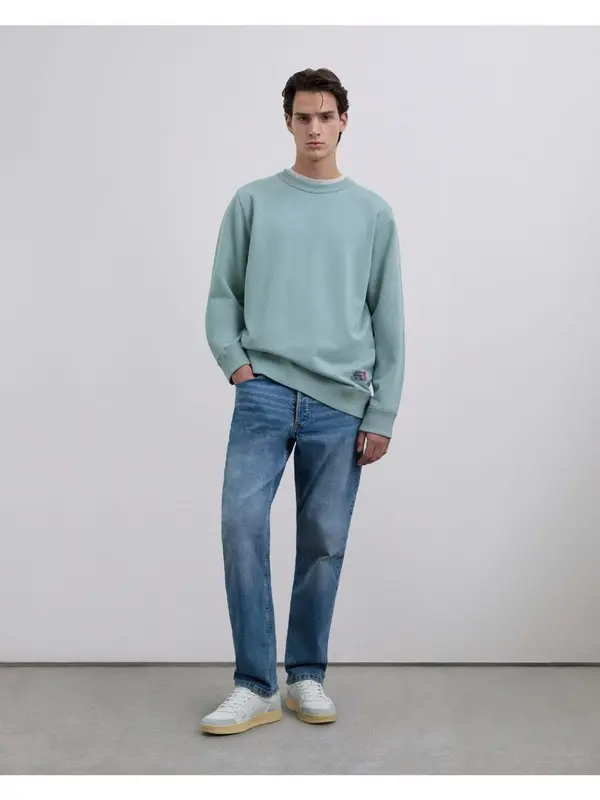 Scalpers Scalpers Sweater majica 'Alpine'  plava / žad