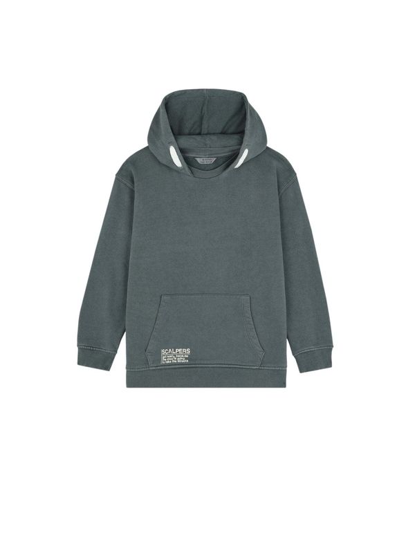 Scalpers Scalpers Sweater majica  antracit siva / srebrno siva / tamo siva