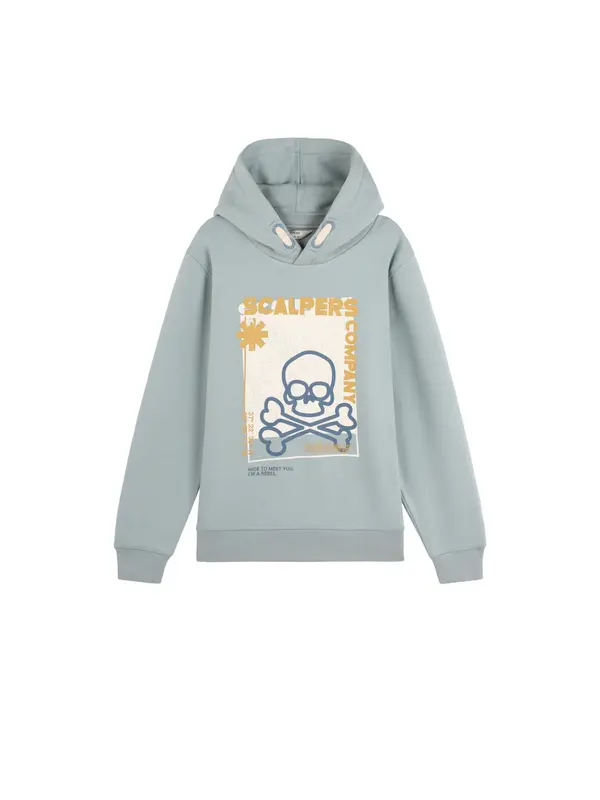 Scalpers Scalpers Sweater majica ' '  bež / svijetloplava / oker