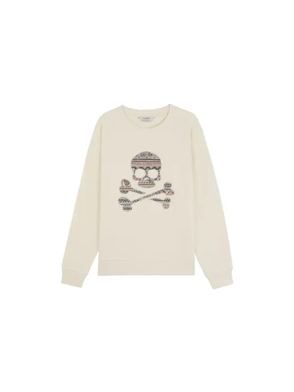 Scalpers Scalpers Sweater majica ' '  bijela / prljavo bijela