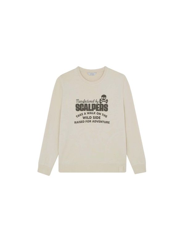 Scalpers Scalpers Sweater majica  crna / prljavo bijela