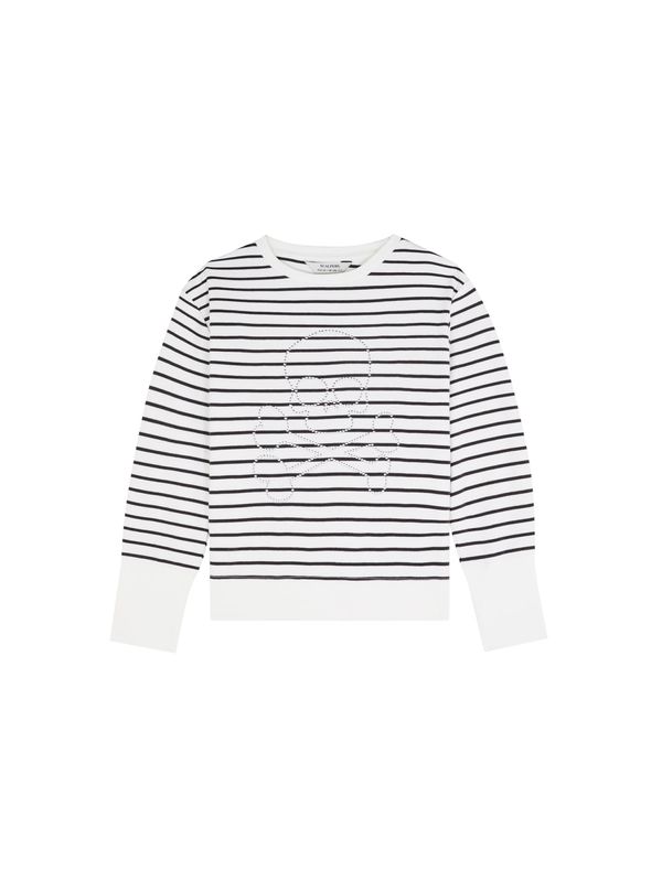 Scalpers Scalpers Sweater majica  crna / prljavo bijela