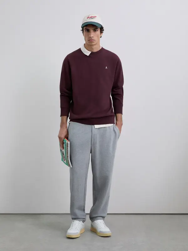 Scalpers Scalpers Sweater majica ' '  crvena / burgund