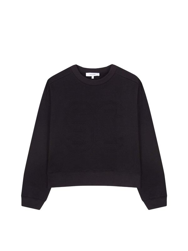 Scalpers Scalpers Sweater majica 'Embossed'  crna