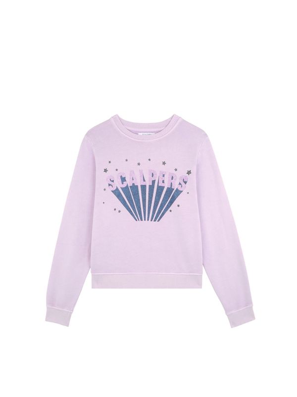Scalpers Scalpers Sweater majica  ljubičasta / miks boja