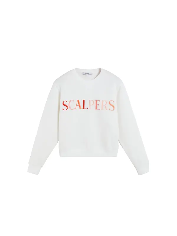 Scalpers Scalpers Sweater majica  narančasta / roza / crvena / bijela