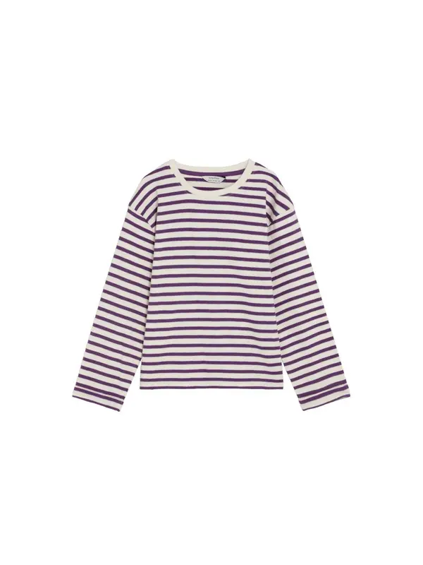 Scalpers Scalpers Sweater majica  neonsko zelena / ljubičasta / bijela