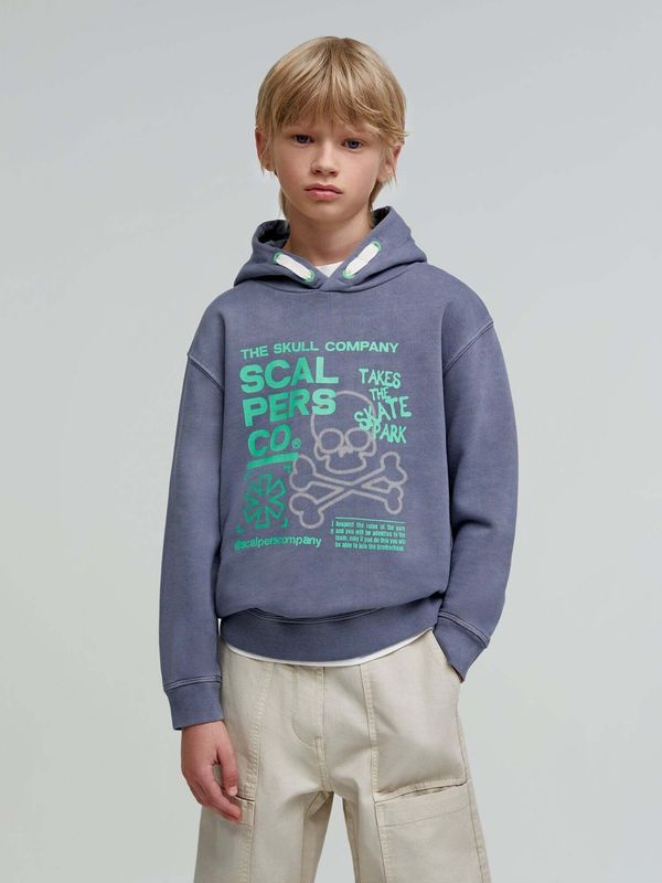 Scalpers Scalpers Sweater majica  plava / miks boja