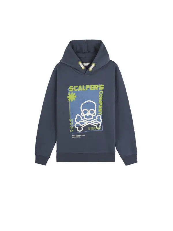 Scalpers Scalpers Sweater majica ' '  plava / mornarsko plava