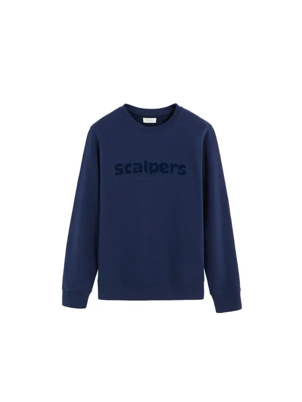 Scalpers Scalpers Sweater majica ' '  plava / mornarsko plava