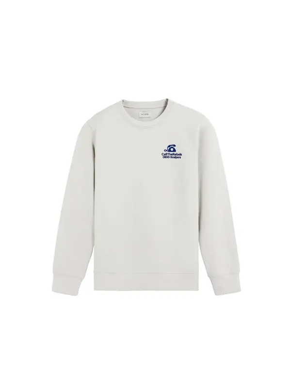 Scalpers Scalpers Sweater majica  plava / siva