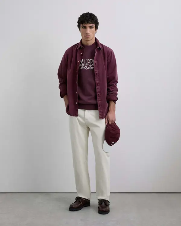 Scalpers Scalpers Sweater majica 'Play'  bež / burgund