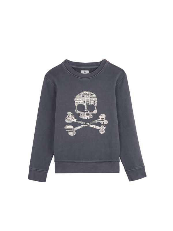 Scalpers Scalpers Sweater majica  siva / bijela