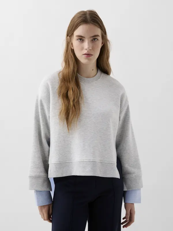 Scalpers Scalpers Sweater majica  siva / siva melange