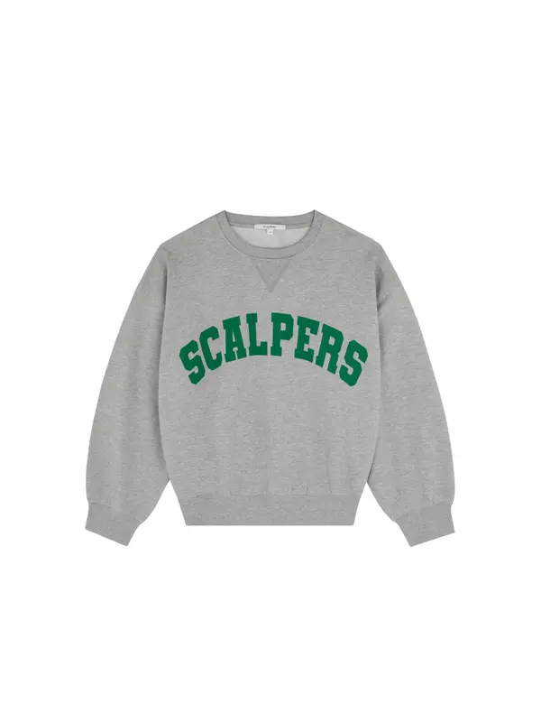 Scalpers Scalpers Sweater majica ' '  siva / siva melange