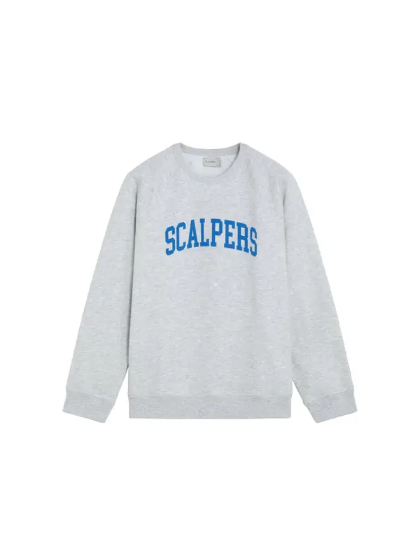 Scalpers Scalpers Sweater majica ' '  siva / siva melange