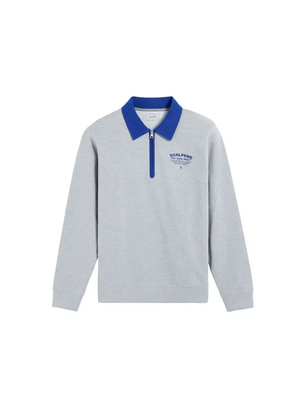 Scalpers Scalpers Sweater majica ' '  siva / siva melange