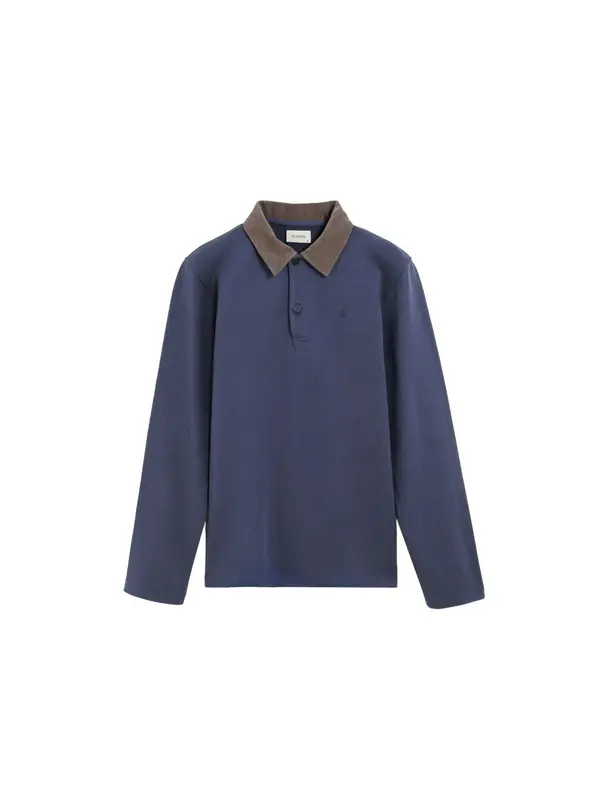 Scalpers Scalpers Sweater majica  tamno plava / svijetlosmeđa