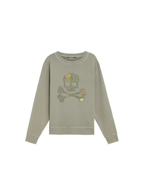 Scalpers Scalpers Sweater majica ' '  zelena / kaki