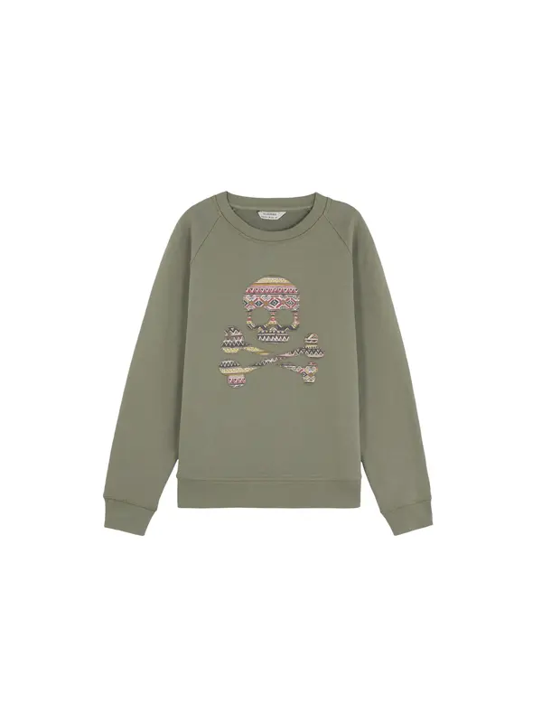Scalpers Scalpers Sweater majica ' '  zelena / kaki
