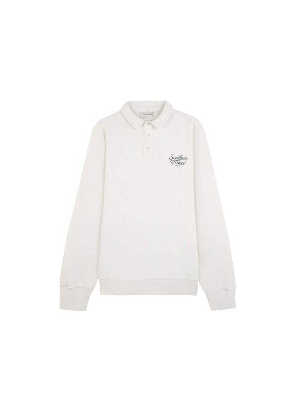 Scalpers Scalpers Sweater majica  zelena / prljavo bijela